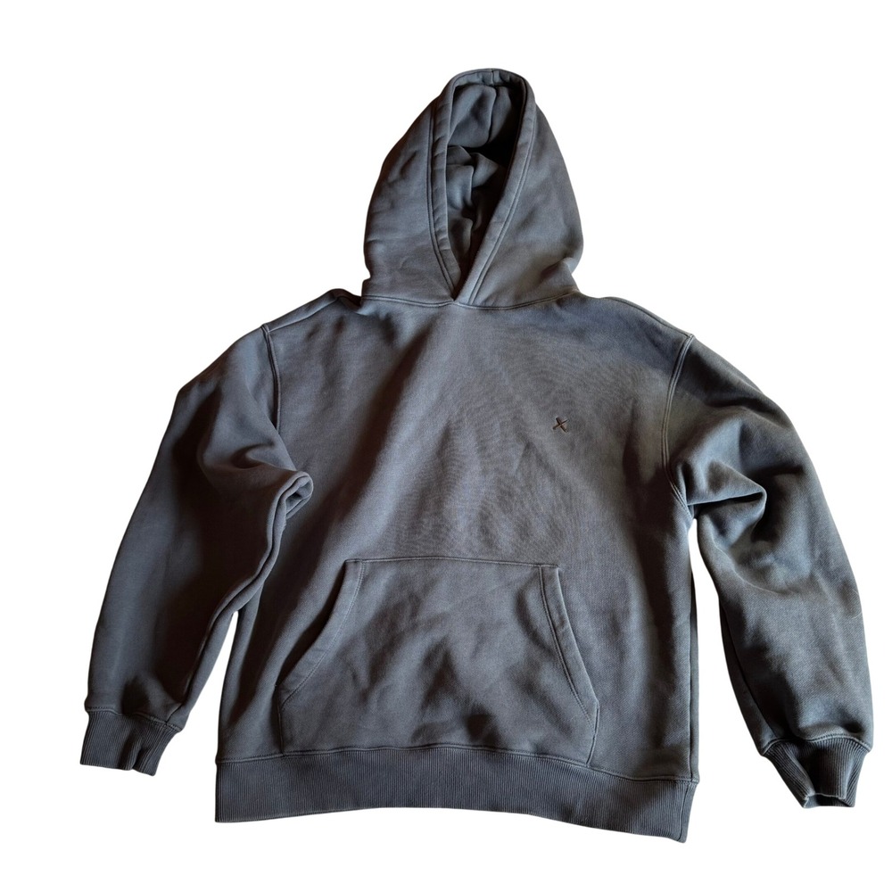 Cuts Clothing Men's Hoodie Pullover, Dusty‎ Blue Gray, Size M